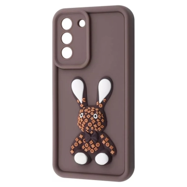 Чехол Pretty Things Case for Samsung Galaxy S21 FE (G990B) Brown/Rabbit - цена, характеристики, отзывы, рассрочка, фото 1