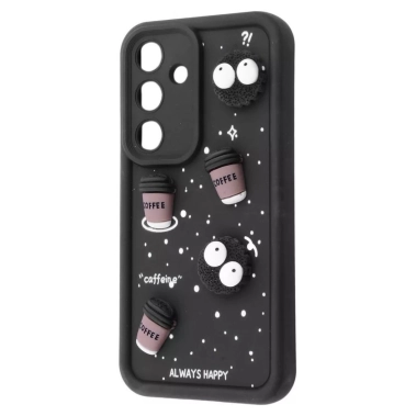 Чехол Pretty Things Case for Samsung Galaxy S23 FE (G990B) Black/Coffee - цена, характеристики, отзывы, рассрочка, фото 1