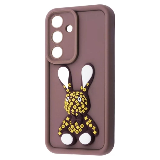 Чехол Pretty Things Case for Samsung Galaxy S24 FE Brown/Rabbit