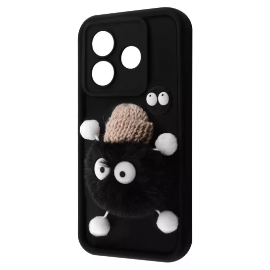Чохол Pretty Things Case для Xiaomi Redmi 13 4G/Poco M6 4G/Note 13R Black/Fluffy Black