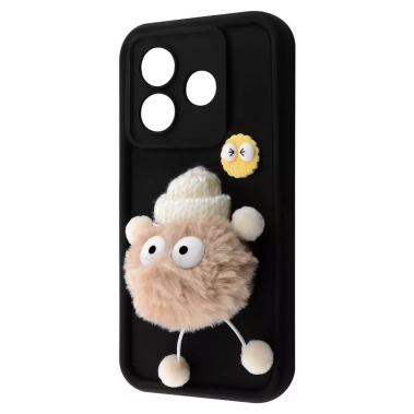 Чехол Pretty Things Case for Xiaomi Redmi 13 4G/Poco M6 4G/Note 13R Black/Fluffy White - цена, характеристики, отзывы, рассрочка, фото 1