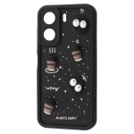 Чехол Pretty Things Case for Xiaomi Redmi 13C 4G/Poco C65 Black/Coffee