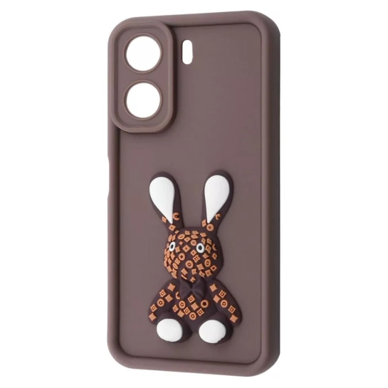 Чохол Pretty Things Case для Xiaomi Redmi 13C 4G/Poco C65 Brown/Rabbit