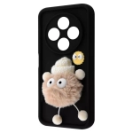 Чехол Pretty Things Case for Xiaomi Redmi 14C 4G/Poco C75 Black/Fluffy White