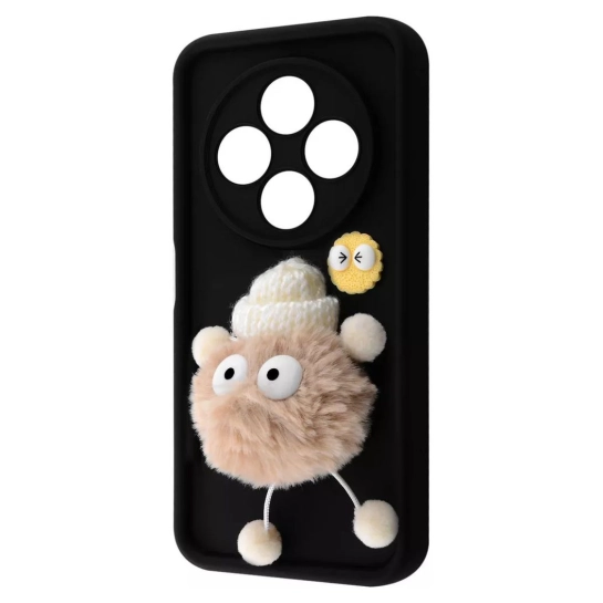 Чохол Pretty Things Case для Xiaomi Redmi 14C 4G/Poco C75 Black/Fluffy White