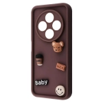 Чохол Pretty Things Case для Xiaomi Redmi 14C 4G/Poco C75 Brown/Bear