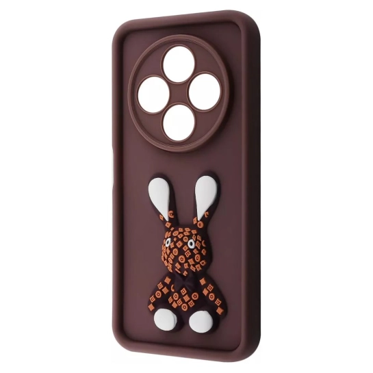 Чехол Pretty Things Case for Xiaomi Redmi 14C 4G/Poco C75 Brown/Rabbit