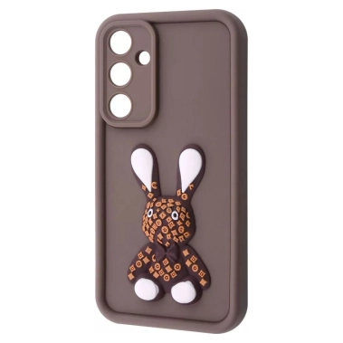 Чехол Pretty Things Case for Samsung Galaxy A55 Brown/Rabbit - цена, характеристики, отзывы, рассрочка, фото 1
