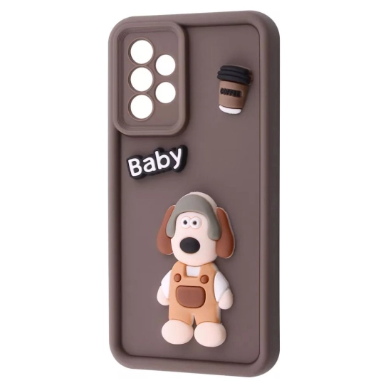 Чехол Pretty Things Case for Samsung Galaxy A52 (A525F) Brown/Baby