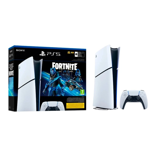 Ігрова консоль Sony Playstation 5 Slim Digital Edition 1TB (Fortnite Cobalt Star Bundle) (1000045170)