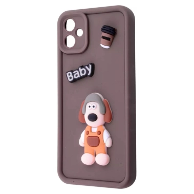 Чехол Pretty Things Case for Samsung Galaxy A06 Brown/Baby - цена, характеристики, отзывы, рассрочка, фото 1