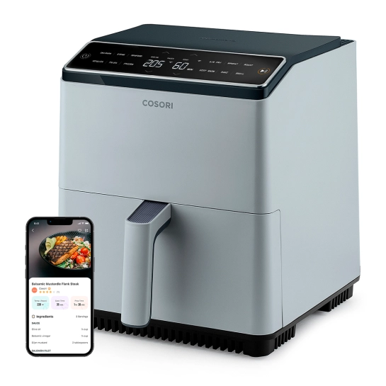 Мультипечь Cosori Smart Dual Blaze Chef Edition 6.4-Litre Grey (CAF-P583S-AEUR)