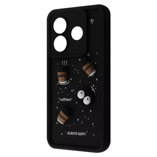 Чохол Pretty Things Case для Xiaomi Redmi Note 14 5G Black/Coffee