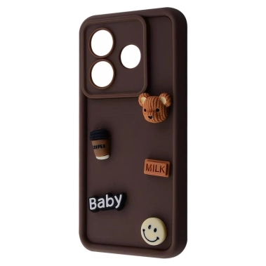 Чехол Pretty Things Case for Xiaomi Redmi Note 14 5G Brown/Bear - цена, характеристики, отзывы, рассрочка, фото 1