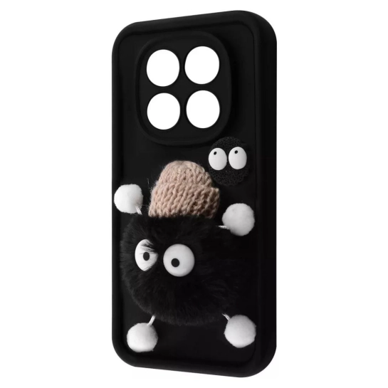 Чехол Pretty Things Case for Xiaomi Redmi Note 14 Pro+ Black/Fluffy Black