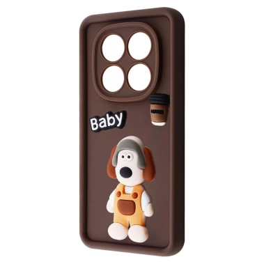 Чохол Pretty Things Case для Xiaomi Redmi Note 14 Pro+ Brown/Baby - цена, характеристики, отзывы, рассрочка, фото 1