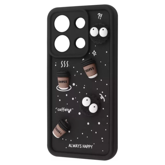 Чехол Pretty Things Case for Xiaomi Redmi Note 13 Pro 4G/Poco M6 Pro 4G Black/Coffee