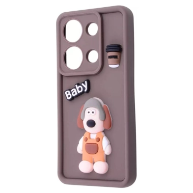 Чехол Pretty Things Case for Xiaomi Redmi Note 13 Pro 4G/Poco M6 Pro 4G Brown/Baby - цена, характеристики, отзывы, рассрочка, фото 1