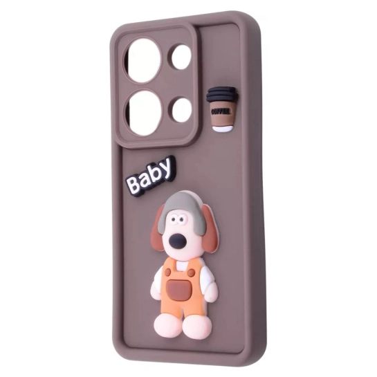 Чехол Pretty Things Case for Xiaomi Redmi Note 13 Pro 4G/Poco M6 Pro 4G Brown/Baby