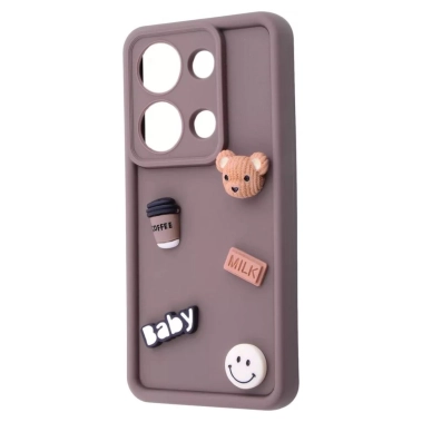 Чехол Pretty Things Case for Xiaomi Redmi Note 13 Pro 4G/Poco M6 Pro 4G Brown/Bear - цена, характеристики, отзывы, рассрочка, фото 1