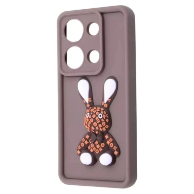 Чехол Pretty Things Case for Xiaomi Redmi Note 13 Pro 4G/Poco M6 Pro 4G Brown/Rabbit - цена, характеристики, отзывы, рассрочка, фото 1