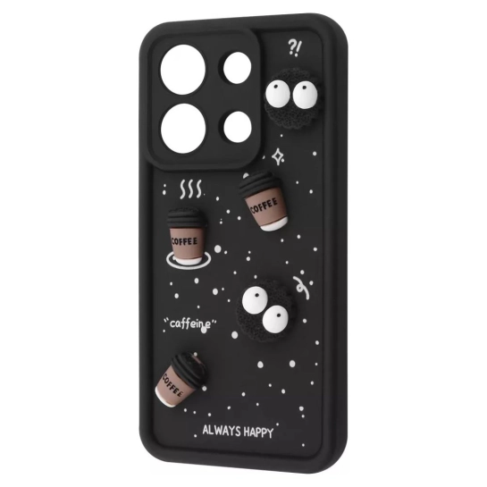 Чохол Pretty Things Case для Xiaomi Redmi Note 13 4G Black/Coffee