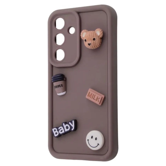 Чехол Pretty Things Case for Samsung Galaxy A24 4G Brown/Bear