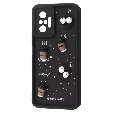Чохол Pretty Things Case для Xiaomi Redmi Note 10 Pro Black/Coffee - цена, характеристики, отзывы, рассрочка, фото 1