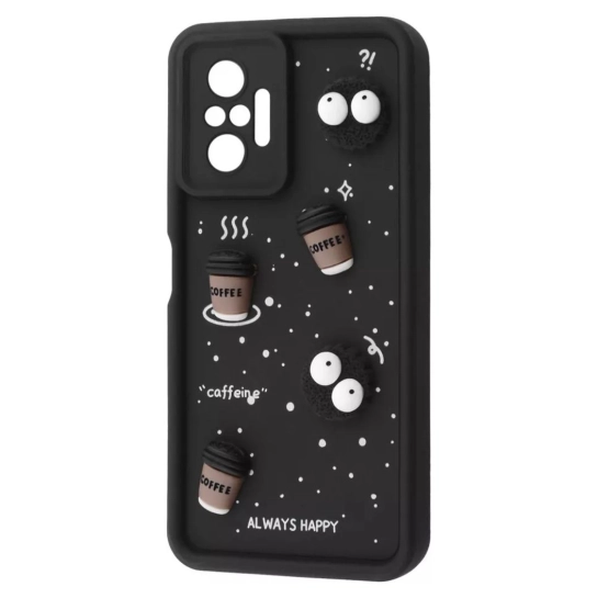 Чехол Pretty Things Case for Xiaomi Redmi Note 10 Pro Black/Coffee