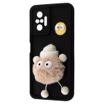 Чехол Pretty Things Case for Xiaomi Redmi Note 10 Pro Black/Fluffy White