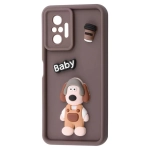 Чохол Pretty Things Case для Xiaomi Redmi Note 10 Pro Brown/Baby