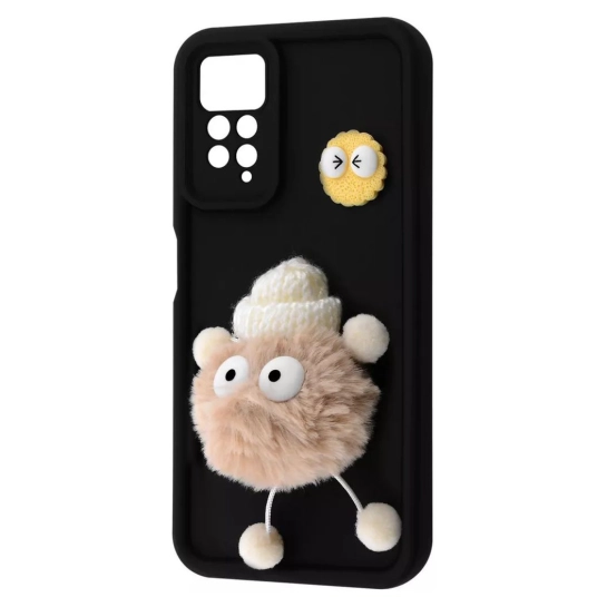 Чохол Pretty Things Case для Xiaomi Redmi Note 11 4G/Redmi Note 11S Black/Fluffy White