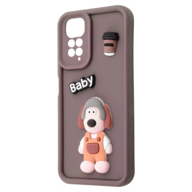 Чехол Pretty Things Case for Xiaomi Redmi Note 11 4G/Redmi Note 11S Brown/Baby - цена, характеристики, отзывы, рассрочка, фото 1