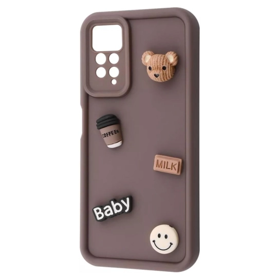 Чехол Pretty Things Case for Xiaomi Redmi Note 11 Pro/Redmi Note 12 Pro 4G Brown/Bear