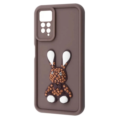 Чехол Pretty Things Case for Xiaomi Redmi Note 11 Pro/Redmi Note 12 Pro 4G Brown/Rabbit - цена, характеристики, отзывы, рассрочка, фото 1