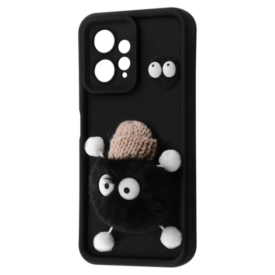 Чехол Pretty Things Case for Xiaomi Redmi Note 12 4G Black/Fluffy Black