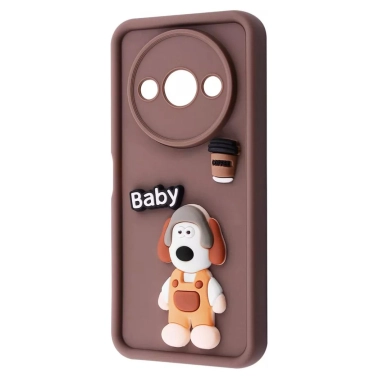 Чохол Pretty Things Case для Xiaomi Redmi A3 Brown/Baby - цена, характеристики, отзывы, рассрочка, фото 1