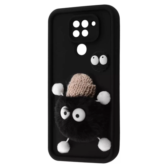 Чехол Pretty Things Case for Xiaomi Redmi Note 9 Black/Fluffy Black