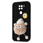 Чохол Pretty Things Case для Xiaomi Redmi Note 9 Black/Fluffy White