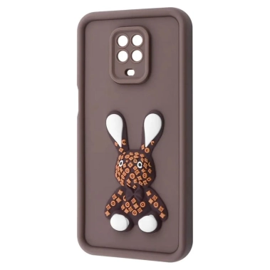 Чехол Pretty Things Case for Xiaomi Redmi Note 9S/Note 9 Pro Brown/Rabbit - цена, характеристики, отзывы, рассрочка, фото 1
