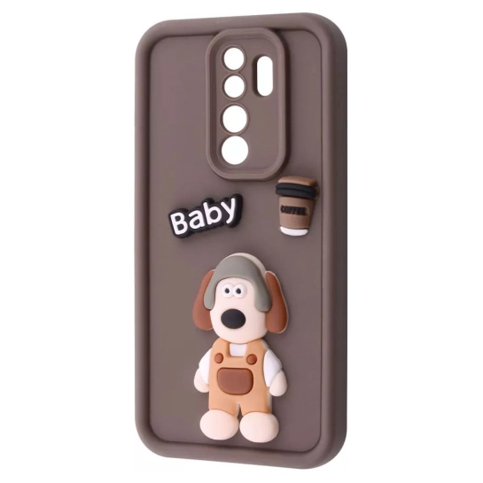 Чехол Pretty Things Case for Xiaomi Redmi Note 8 Pro Brown/Baby
