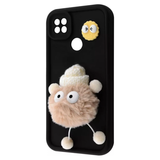 Чехол Pretty Things Case for Xiaomi Redmi 9C/10A Black/Fluffy White