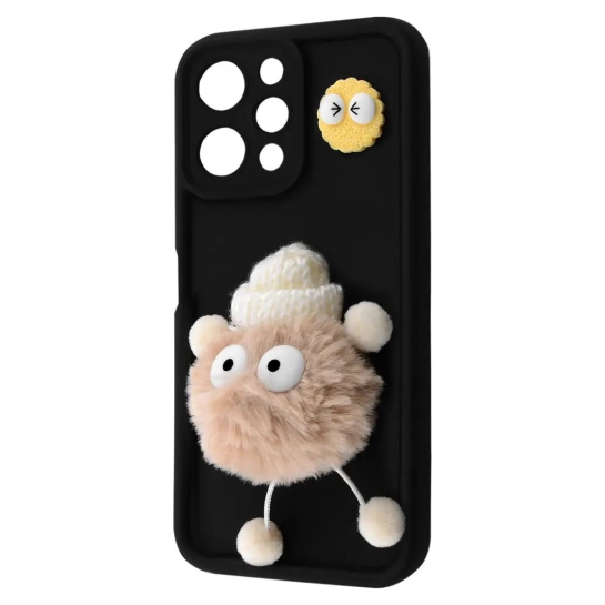 Чехол Pretty Things Case for Xiaomi Redmi 12 4G Black/Fluffy White