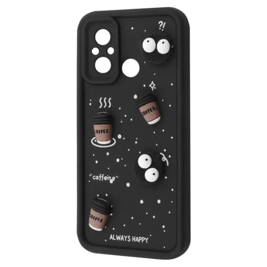 Чехол Pretty Things Case for Xiaomi Redmi 12C Black/Coffee