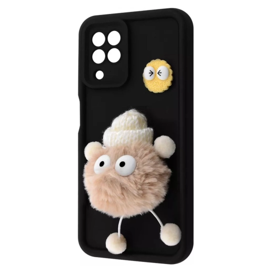 Чехол Pretty Things Case for Samsung Galaxy A22/M22/M32 (A225F/M225F/M325F) Black/Fluffy White