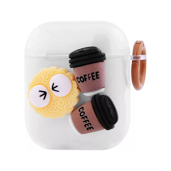 Чехол Pretty Things Case for AirPods 1/2 White