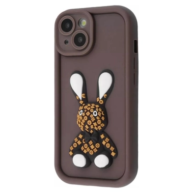 Чехол Pretty Things Case for iPhone 14 Brown/Rabbit - цена, характеристики, отзывы, рассрочка, фото 1