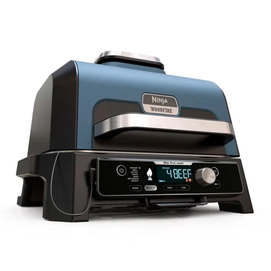 Электрический гриль-барбекю и коптильня Ninja Woodfire Pro Connect XL (OG901EU)