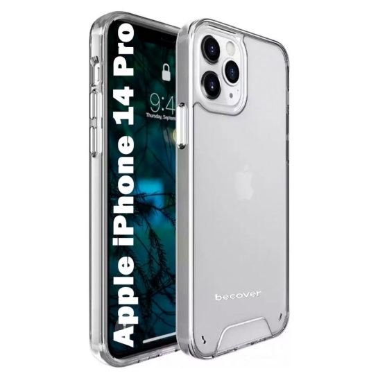 Чохол BeCover Space Case для Apple iPhone 14 Pro Transparancy (708583) - ціна, характеристики, відгуки, розстрочка, фото 1