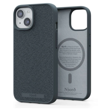 Чехол Njord Fabric MagSafe Case for iPhone 15 Dark Grey (NA51FA09) - цена, характеристики, отзывы, рассрочка, фото 1